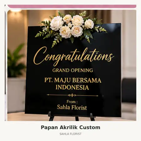 Papan Bunga Akrilik Cimahi